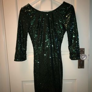 Green sequin bodycon